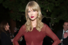 Taylor Swift Stuns In Maroon Dress