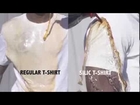 Student invents Silic T-shirt that's impossible to stain