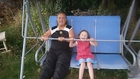 Davy And Rhianna On The Garden Swing