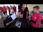 Shaving heads for breast cancer awareness
