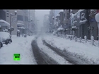 Chilling video: Severe snow storm hits Mideast