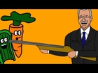 Carrot Man - Joe Biden with a Shotgun (Funny Cartoon)