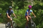 Obama Family Bikes Through Martha's Vineyard