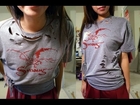 Slashed Shirt DIY (Balmain Inspired) - The Hobbit: Desolation of Smaug T-Shirt