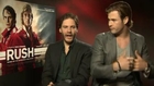 Chris Hemsworth and Daniel Bruhl battle in Rush interview
