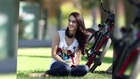 Jessica Lowndes Bikes Through The Park On Day Off